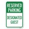 Signmission Reserved Parking-Designated Guest Heavy-Gauge Aluminum Sign, 12" x 18", A-1218-23153 A-1218-23153 - alternate 1